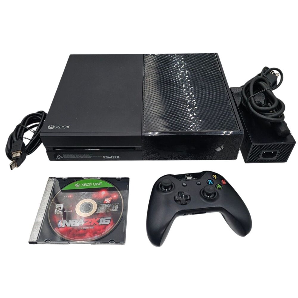 Microsoft Xbox One Console Black [Upgraded] 1TB HDD 1540 w/ Controller & Game